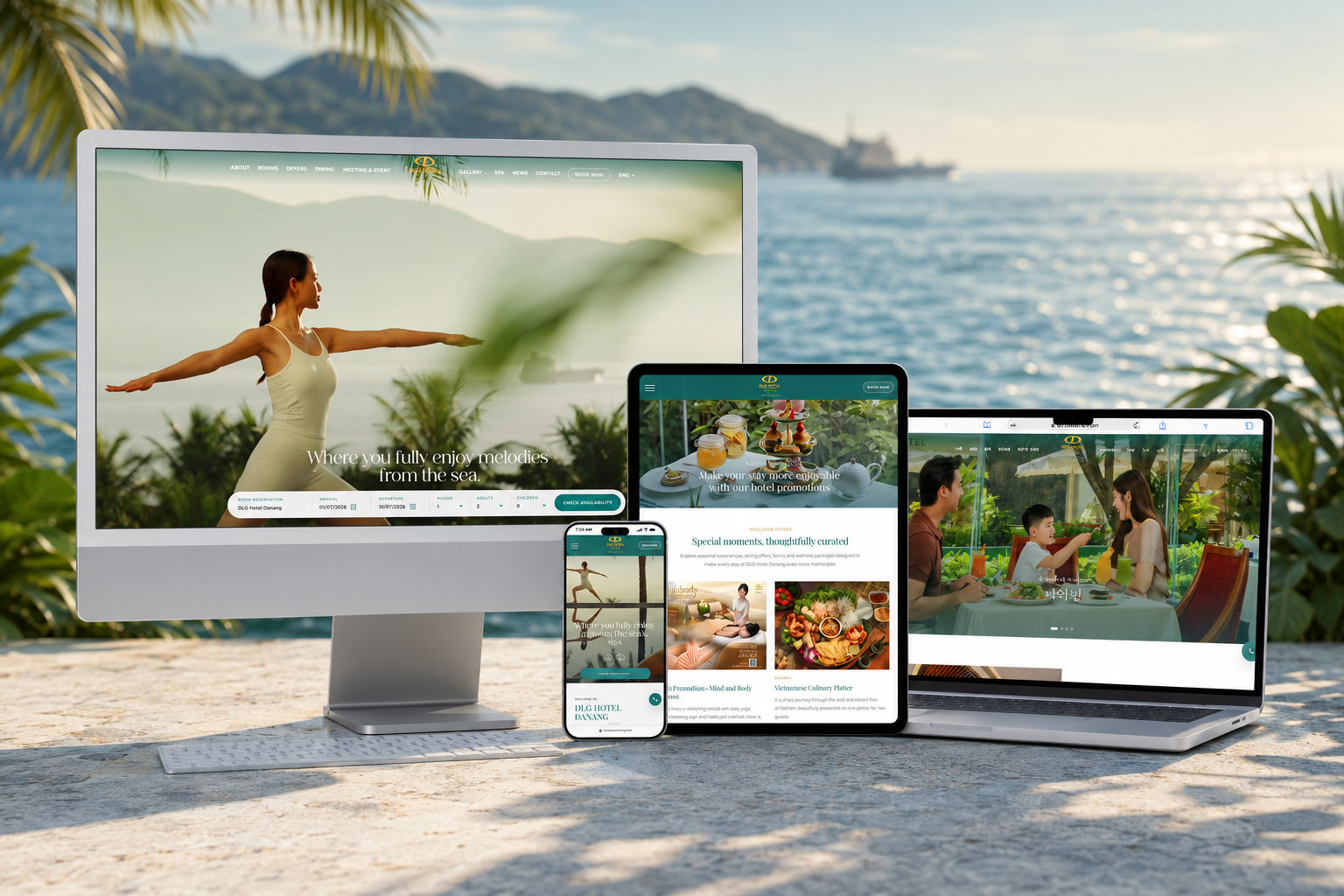 Website DLG Hotel Danang project