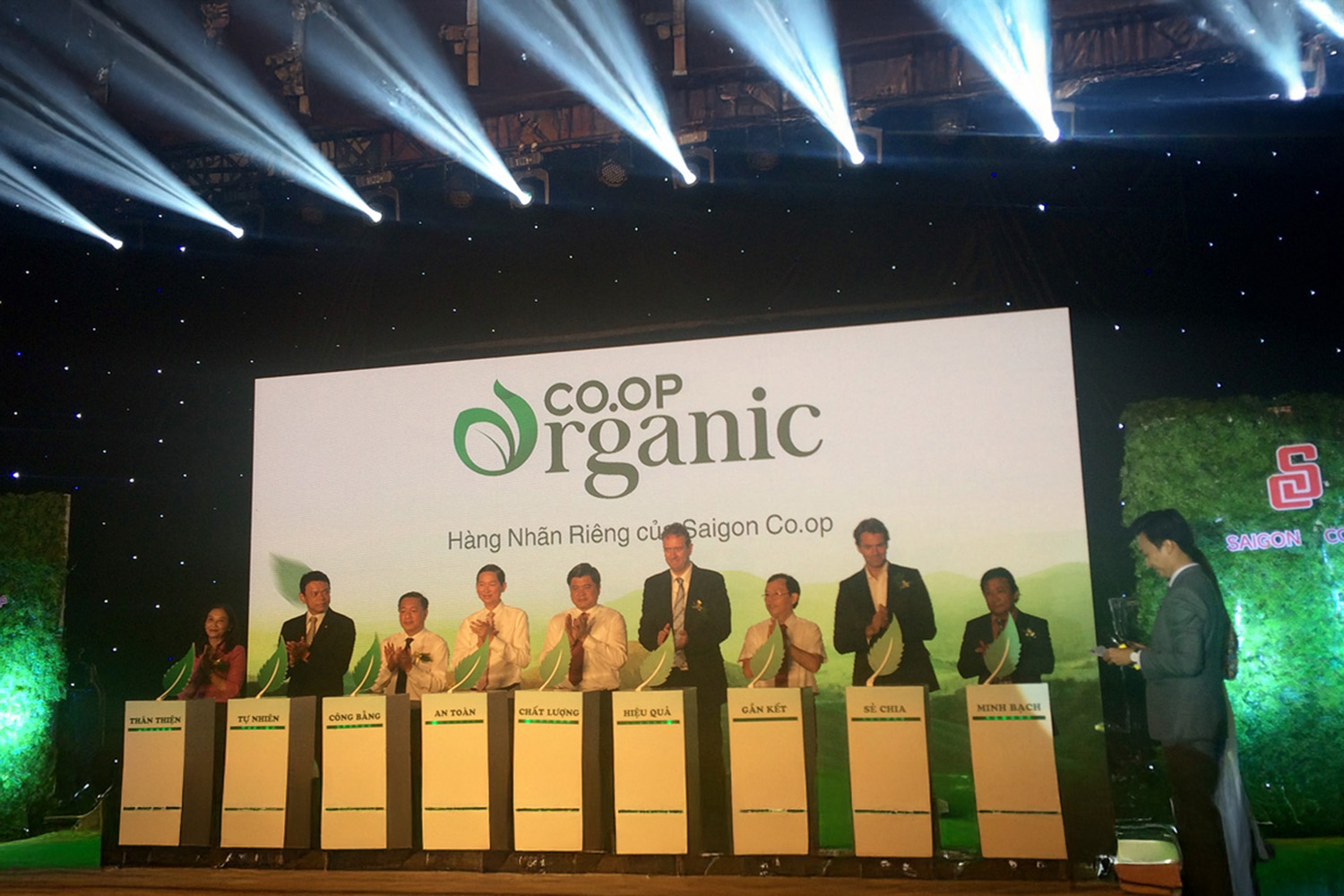Saigon Co.op Organic launch identity